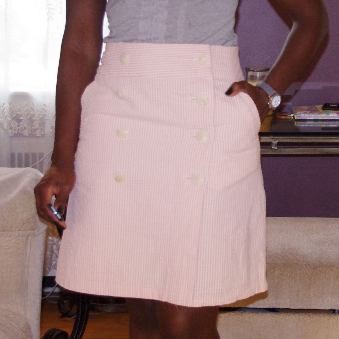 Four Skirts in Four Days, Part IV!: Burda 6-2009-104 Wrap Skirt
